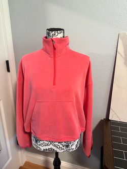 Lululemon Scuba Oversized Funnel-Neck Half-Zip sweatshirt Sz 10
