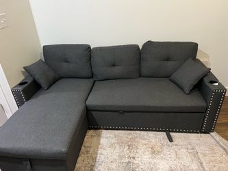 Cidalino 83” Sleeper Sofa with Storage Chaise