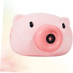 Pink Pig Camera Bubble Maker Noise