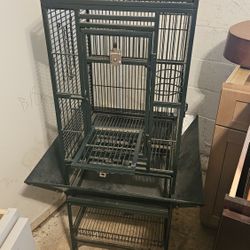 Cage for parrots. 