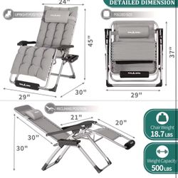 🔥On sale 🔥Oversized Zero Gravity Chair For 