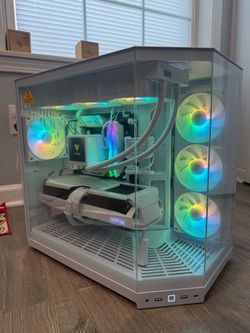 🤍🔥 WHITE RX 9070 XT GAMING PC | Ryzen 7 9800X3D | 32GB DDR5 | 2TB NVMe | WiFi | RGB | 4K READY