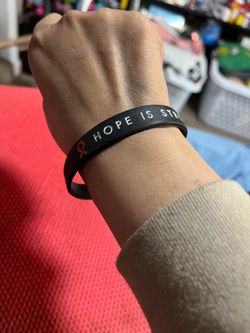 Rubber black bracelet