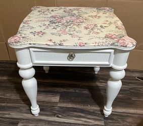Floral  End Table