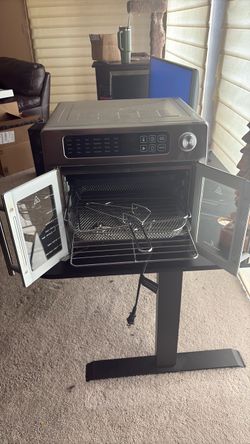 Emeril Lagasse 1500W Air Fryer Toaster Oven French Door Rotisserie Black