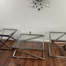 Three Pieces Set Tables With The End Table 2