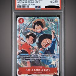 2025 One Piece OP13 Ace & Sabo & Luffy Alt Art