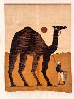 Art Egyptian camel wall hanging with hanger $50