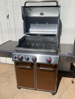 (Opened Version) Best Option To Buy Weber Genesis Edition E-320 Gas Grill Stainless Steel Bronze Copper Propane Asador With Side Burner
