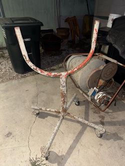 Electric Cement Mixer on Wheels