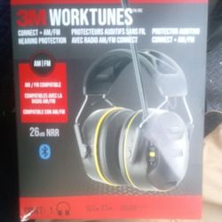 3M WORK TUNES AM/FM BLUETOOTH HEADPHONES