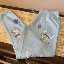 Disney Lilo & Stitch Floral Stitch Allover Print Women's Joggers
