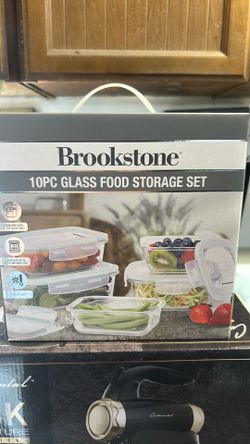 Brookstone 10pc Glass Food Storage Set