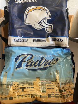 New Padres and Chargers Cooler Bags !! Selling  As Lot Sale For Both