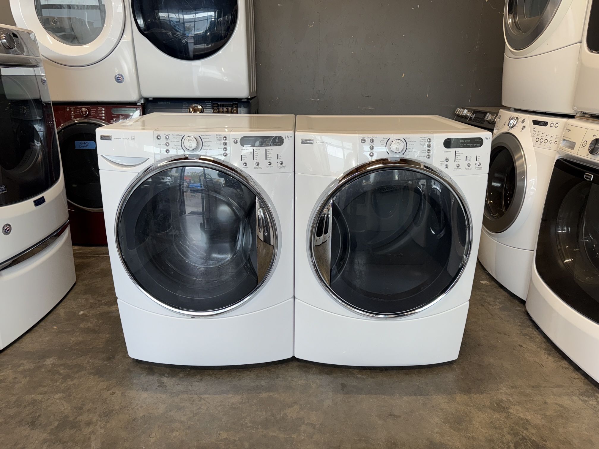 KENMORE ELITE XL CAPACITY WASHER DRYER ELECTRIC SET 
