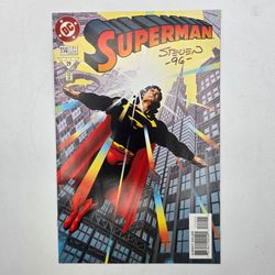 Superman #114 DC Comic Aug 1996 Steve Butler Signed Sun Con w/Flyer NM 9.0+