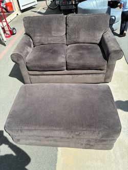 Love seat and Ottoman