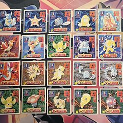 Pokemon Amada Stickers (169pcs), S&S Stickers (4pcs) and Binder