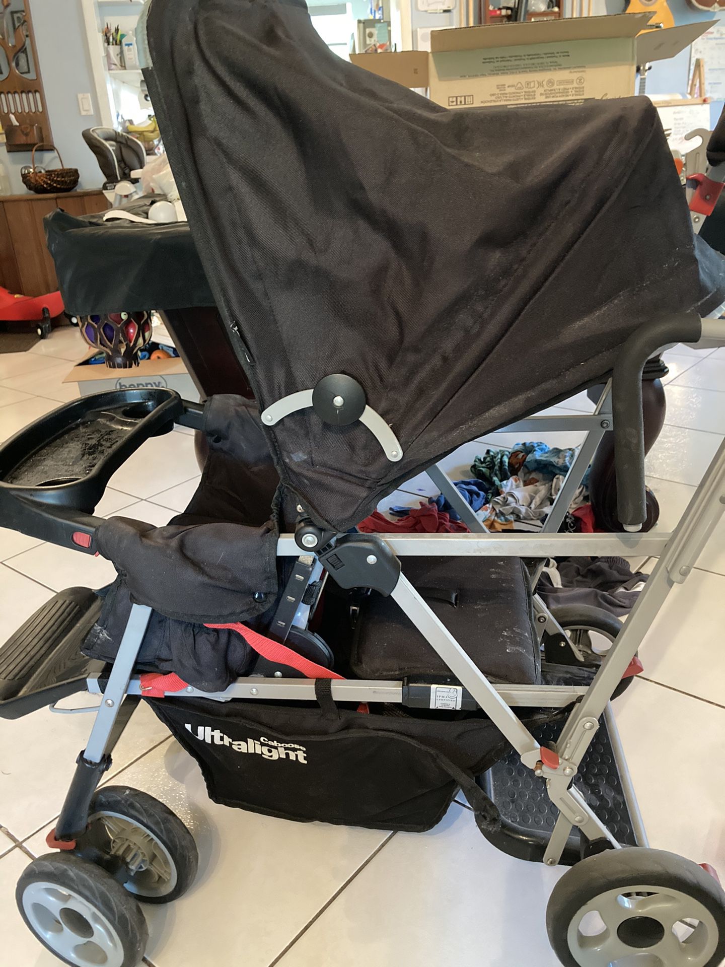 2 Child Stroller (Double Stroller Sit And Stand)