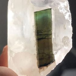 90 Carats Indicolite Tourmaline with QUARTZ Crystals Specimens @ Afghanistan