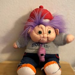 Troll Doll Coach w/ Whistle ADOPT A NORFIN International Silver Co. 15 inch