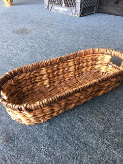 Heavy Duty Oblong Basket W Handles