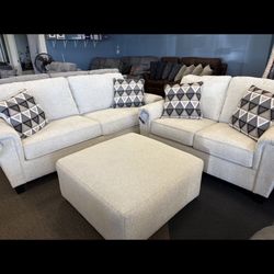 Ashley Sofa and Loveseat Set - Brand New
