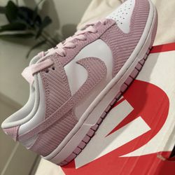Pink Corduroy Nike Dunks Size 7w