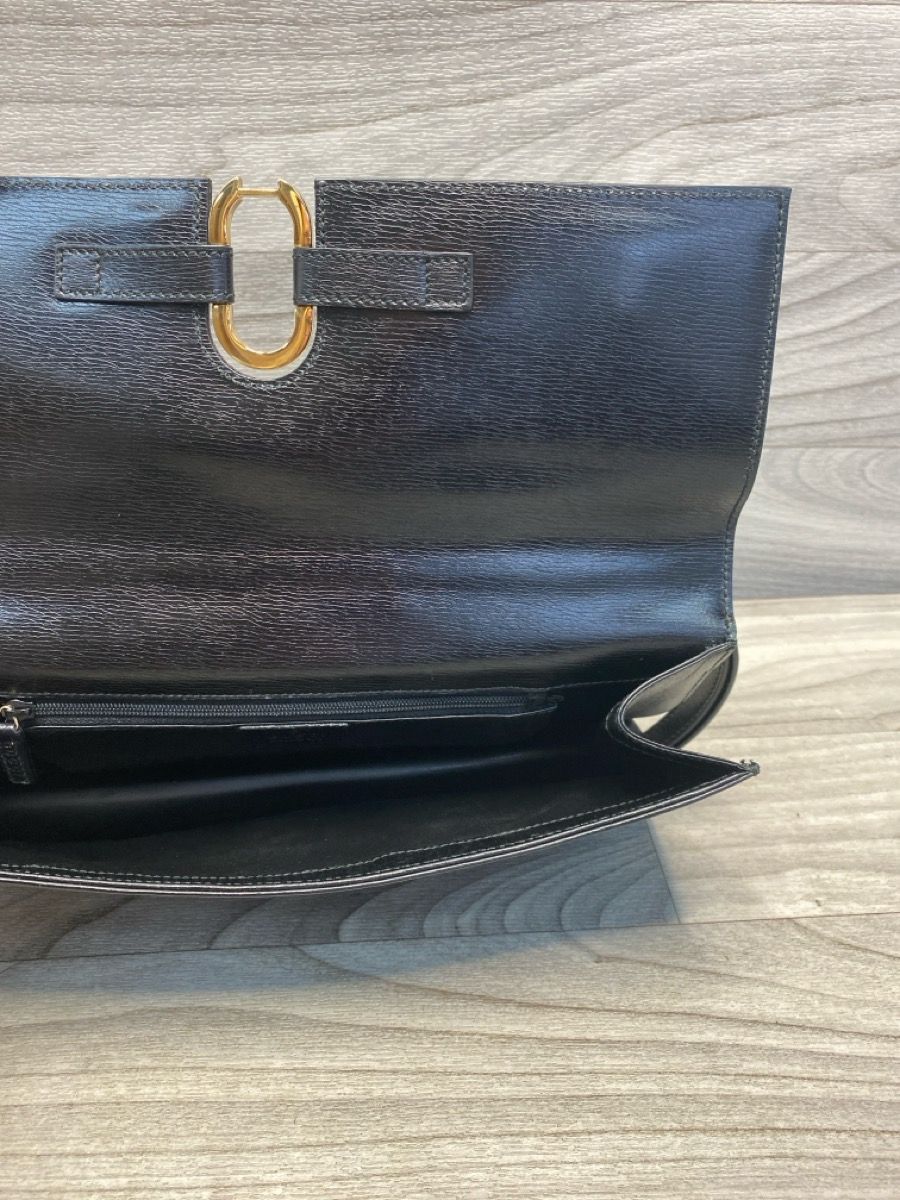 Gucci Black Leather Shoulder Bag - Clutch (A1D017990)