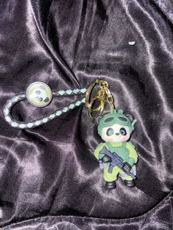 PANDA ARMY KEYCHAIN
