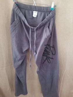 Pink wide joggers size S