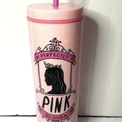 Wicked Glinda plastic tumbler PINK