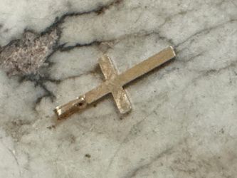 Small 14k gold Cross Pendant