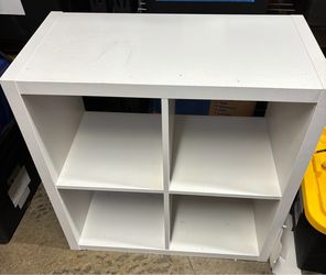 White Cube Storage Shelving Unit