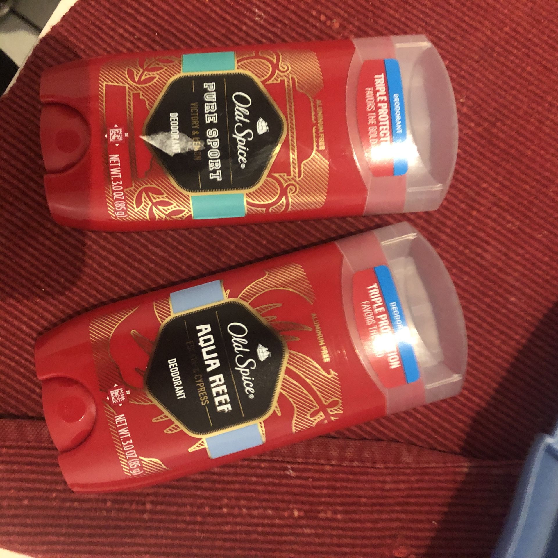 Old spice deodorant sticks and deodorant gel
