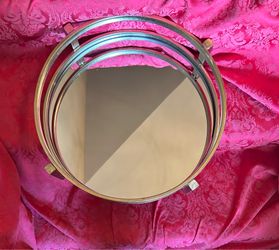 Metal and Mirror Tray