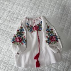 Ukrainian Embroidered Shirt Girls 