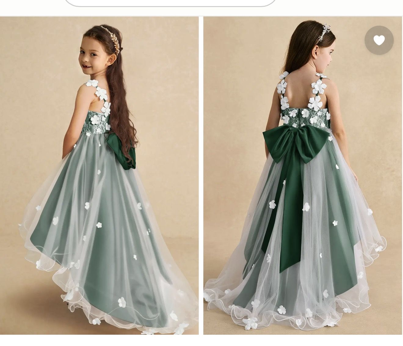 Flower Girl Dresses In green 