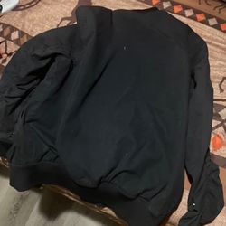 Large Black Bomber Jacket