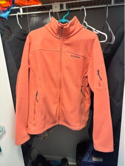 Size XL coral Columbia fleece full zip