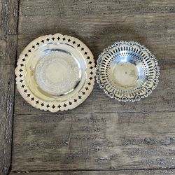 Silver-small Bowl And Plate