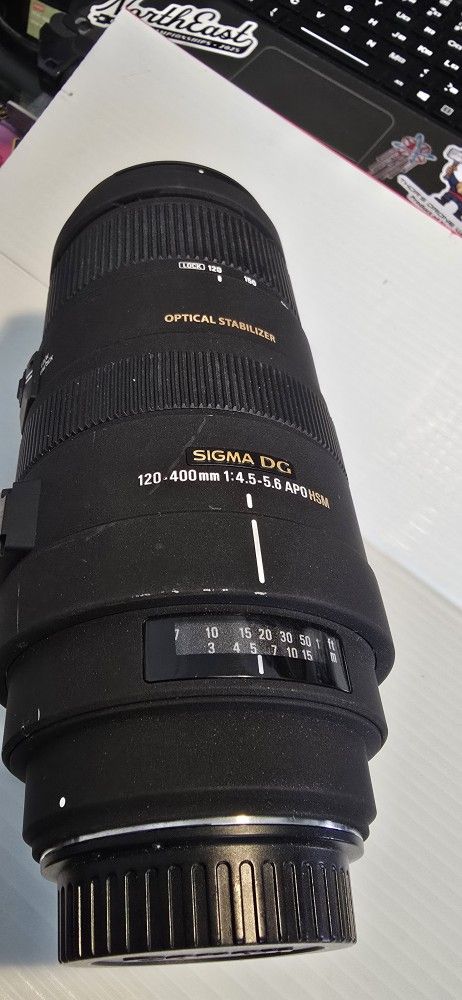 Sigma Lens APO 120-400mm F4.5-5.6 DG OS HSM for Canon Camera