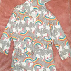 Carter's Rainbow/Unicorn Robe Size 6-12