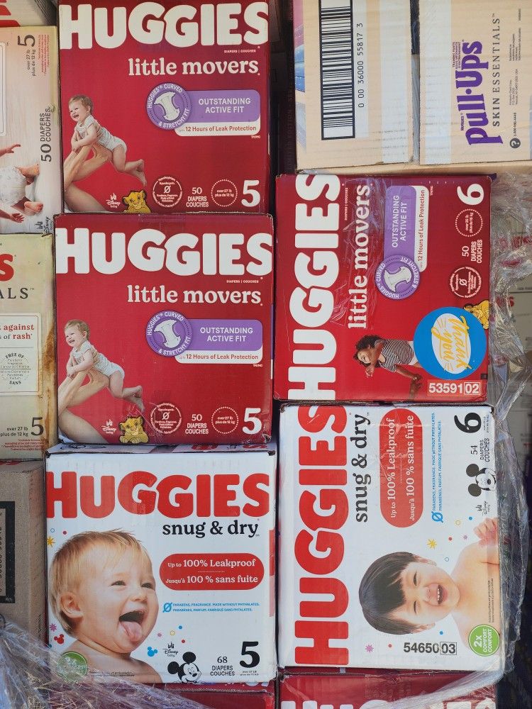 Huggies 5, 6 $20 Each Box