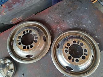 Chevy Front Dually Chrome Hub Caps