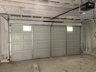 Garage door.