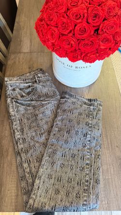 PURPLE Men's Jacquard Monogram Skinny Jeans size 33