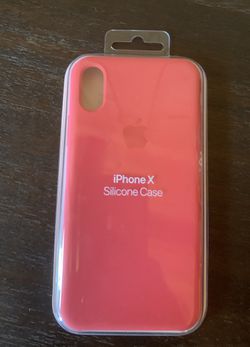 New iPhone X silicone case Red Raspberry