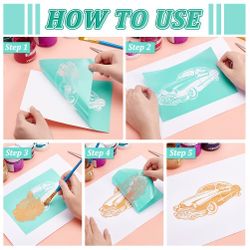 Silk Screen Printing Stencil Reusable Stencils for Painting Wood Fabric T-Shirt Bags Wall and Home Decorations