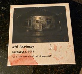 Set of 4 Famous Horror Locations 10" X 10" canvas' READ DESCRIPTION